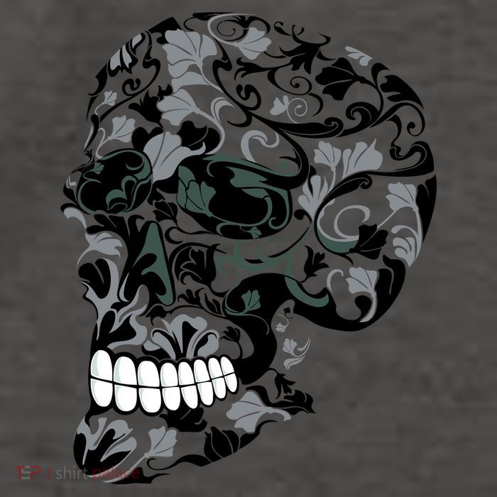 Skull With Flowers Day of the Dead Vector Backpack