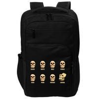 Skulls of Modern America Funny Liberal Monkey Skull Impact Tech Backpack