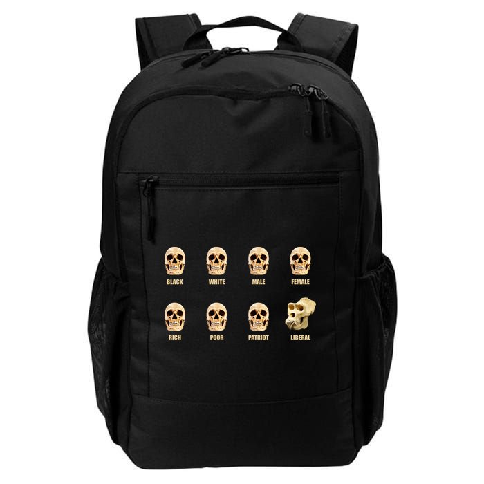 Skulls of Modern America Funny Liberal Monkey Skull Backpack