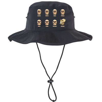 Skulls of Modern America Funny Liberal Monkey Skull Bucket Hat