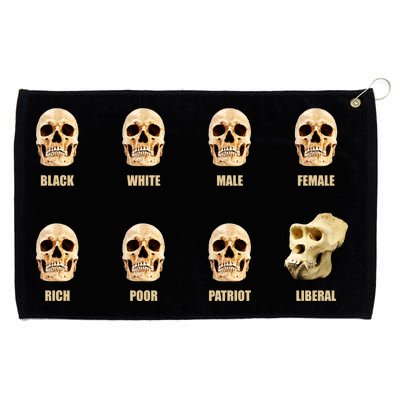 Skulls of Modern America Funny Liberal Monkey Skull Grommeted Golf Towel