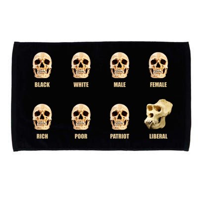 Skulls of Modern America Funny Liberal Monkey Skull Microfiber Hand Towel