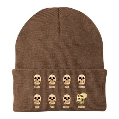 Skulls of Modern America Funny Liberal Monkey Skull Knit Cap Winter Beanie