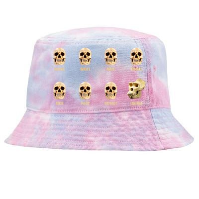 Skulls of Modern America Funny Liberal Monkey Skull Tie-Dyed Bucket Hat