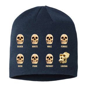 Skulls of Modern America Funny Liberal Monkey Skull Sustainable Beanie