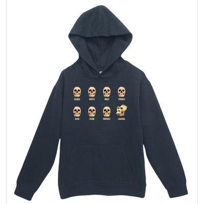 Skulls of Modern America Funny Liberal Monkey Skull Urban Pullover Hoodie