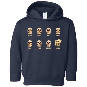 Skulls of Modern America Funny Liberal Monkey Skull Toddler Hoodie