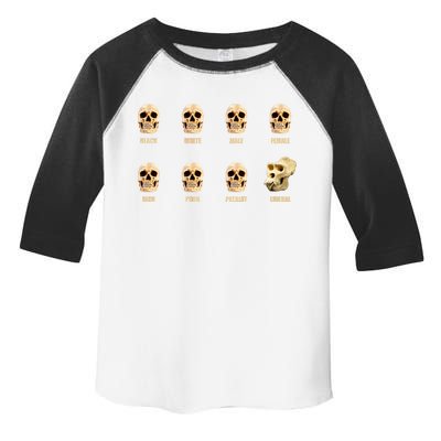 Skulls of Modern America Funny Liberal Monkey Skull Toddler Fine Jersey T-Shirt