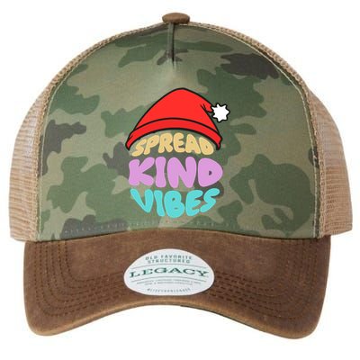 Spread Kind Vibes Funny Christmas Santa Hat Happy Unity Legacy Tie Dye Trucker Hat
