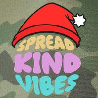 Spread Kind Vibes Funny Christmas Santa Hat Happy Unity Legacy Tie Dye Trucker Hat