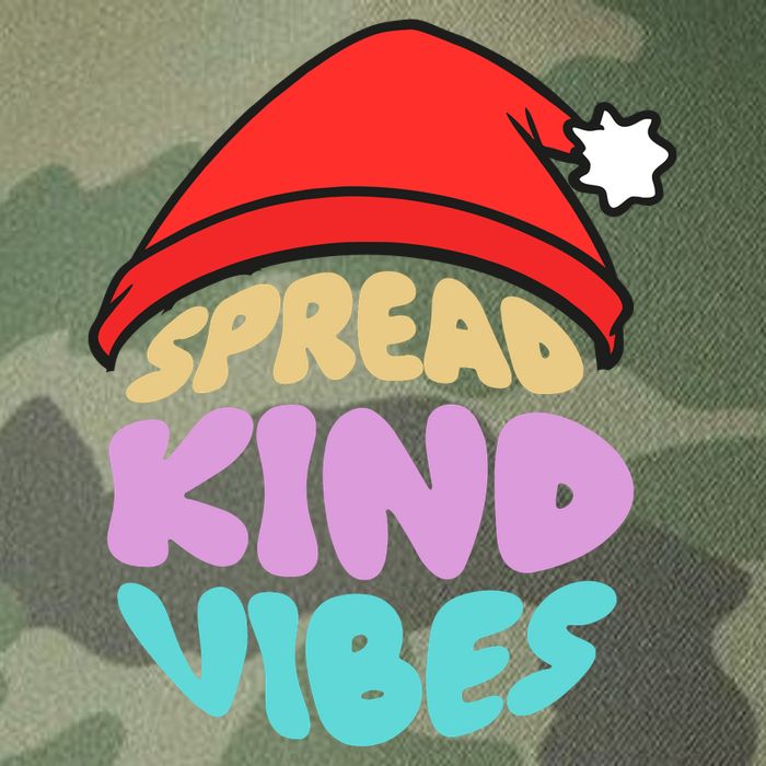 Spread Kind Vibes Funny Christmas Santa Hat Happy Unity Legacy Tie Dye Trucker Hat