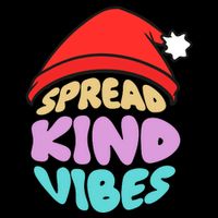 Spread Kind Vibes Funny Christmas Santa Hat Happy Unity Bag