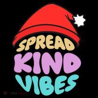 Spread Kind Vibes Funny Christmas Santa Hat Happy Unity PosiCharge Competitor Tank
