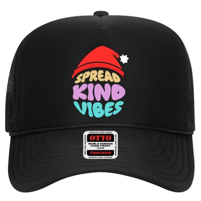 Spread Kind Vibes Funny Christmas Santa Hat Happy Unity Trucker Hat
