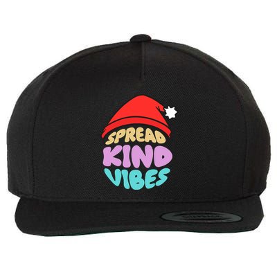 Spread Kind Vibes Funny Christmas Santa Hat Happy Unity Wool Snapback Cap