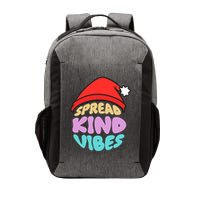 Spread Kind Vibes Funny Christmas Santa Hat Happy Unity Vector Backpack
