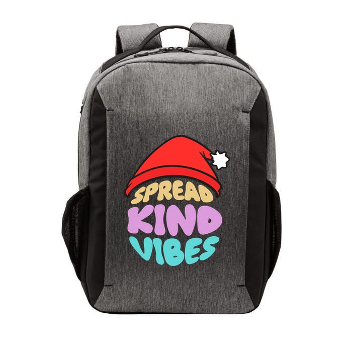 Spread Kind Vibes Funny Christmas Santa Hat Happy Unity Vector Backpack