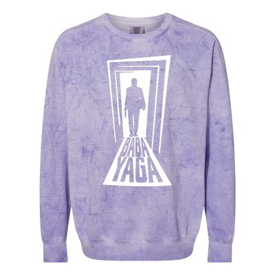 Stephen King Wearing Baba Yaga Colorblast Crewneck Sweatshirt