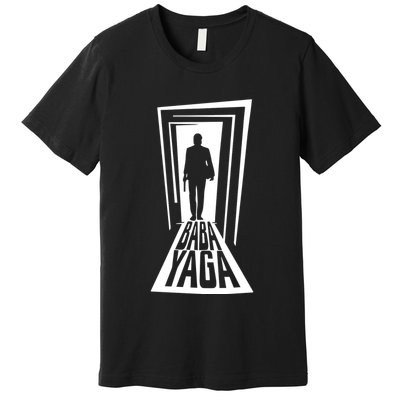 Stephen King Wearing Baba Yaga Premium T-Shirt