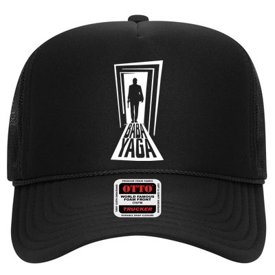 Stephen King Wearing Baba Yaga Trucker Hat