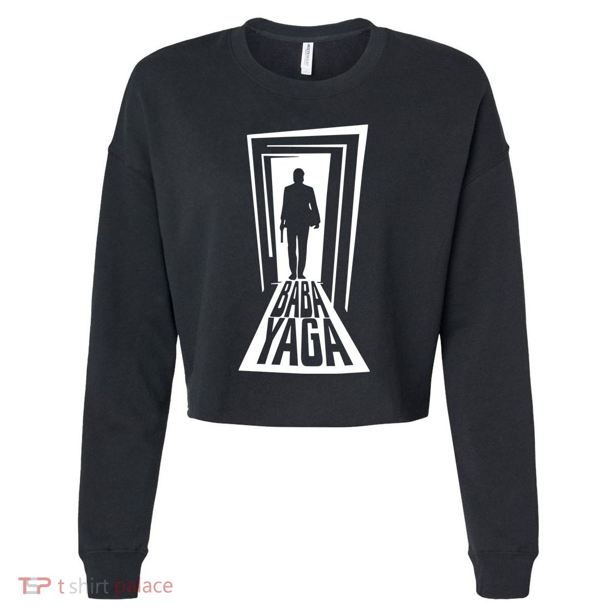 Stephen King Wearing Baba Yaga Cropped Pullover Crew
