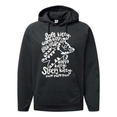 Soft Kitty Warm Kitty Little Ball Of Fur Performance Fleece Hoodie