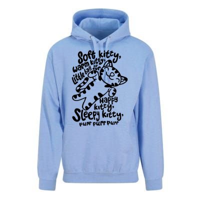 Soft Kitty Warm Kitty Little Ball Of Fur Unisex Surf Hoodie