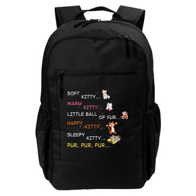 Soft Kitty Warm Kitty Little Ball Of Fur Happy Kitty Sleepy Backpack