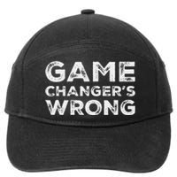 Stat KeeperS Wrong Baseball Softball Scorekeeper Fun Design 7-Panel Snapback Hat