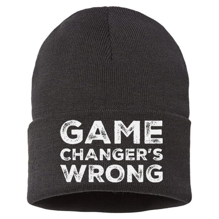 Stat KeeperS Wrong Baseball Softball Scorekeeper Fun Design Sustainable Knit Beanie