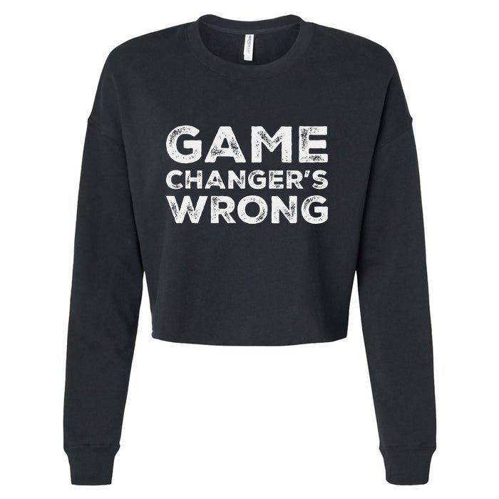 Stat KeeperS Wrong Baseball Softball Scorekeeper Fun Design Cropped Pullover Crew