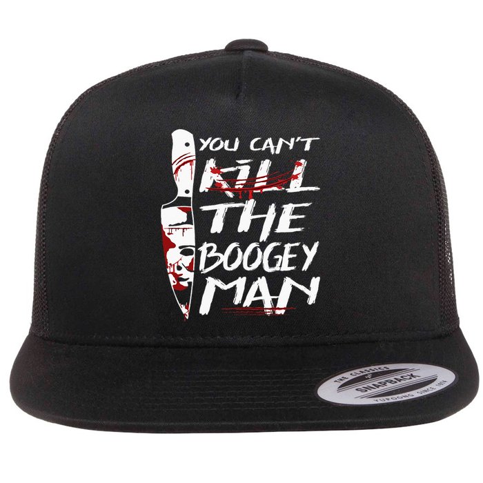 Serial Killer You Can´t Kill The Boogeyman Horror Halloween Flat Bill Trucker Hat