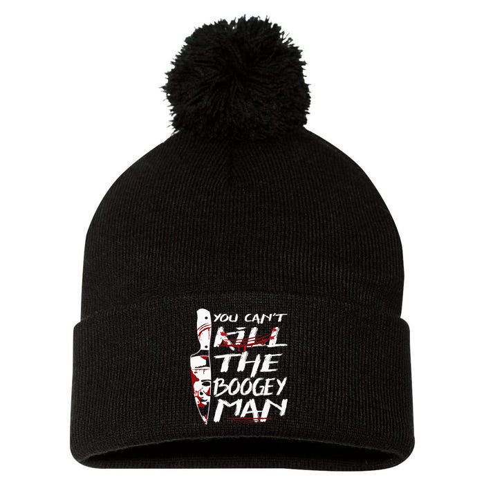 Serial Killer You Can´t Kill The Boogeyman Horror Halloween Pom Pom 12in Knit Beanie