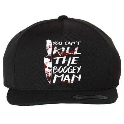 Serial Killer You Can´t Kill The Boogeyman Horror Halloween Wool Snapback Cap