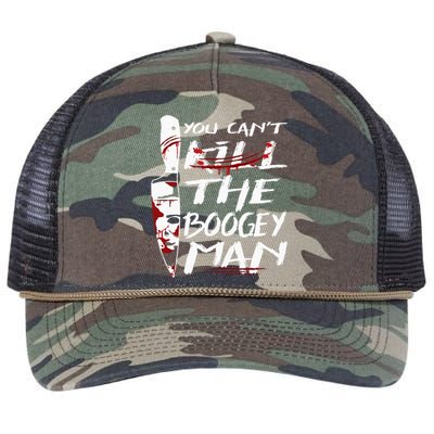 Serial Killer You Can´t Kill The Boogeyman Horror Halloween Retro Rope Trucker Hat Cap