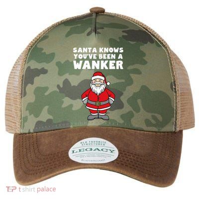 Santa Knows You've Been A Wanker Rude Christmas Legacy Tie Dye Trucker Hat