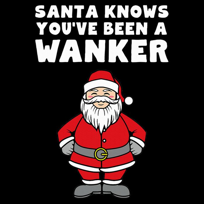 Santa Knows You've Been A Wanker Rude Christmas 16 in Basic Backpack