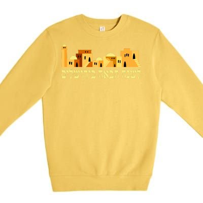 Skyline of Jerusalem Premium Crewneck Sweatshirt