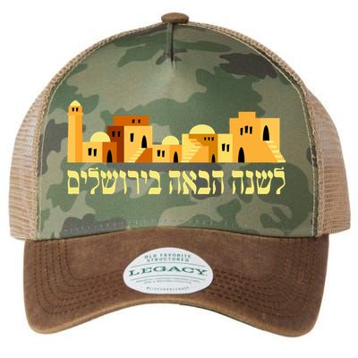 Skyline of Jerusalem Legacy Tie Dye Trucker Hat