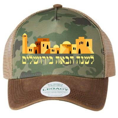 Skyline of Jerusalem Legacy Tie Dye Trucker Hat