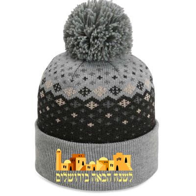 Skyline of Jerusalem The Baniff Cuffed Pom Beanie