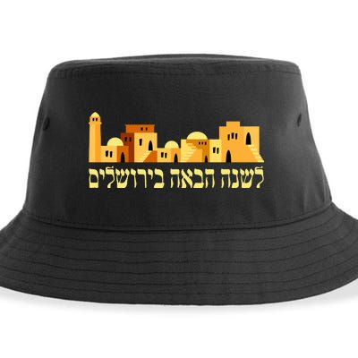 Skyline of Jerusalem Sustainable Bucket Hat