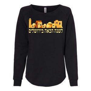 Skyline of Jerusalem Womens California Wash Sweatshirt