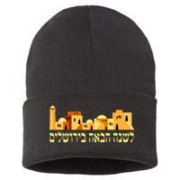 Skyline of Jerusalem Sustainable Knit Beanie