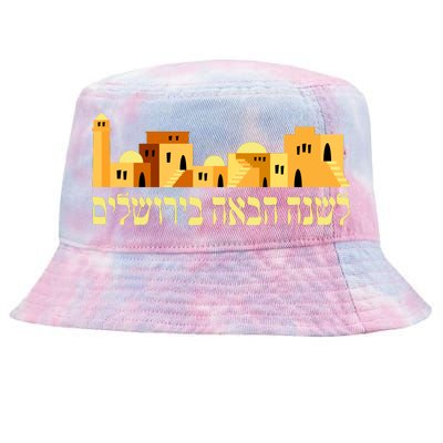 Skyline of Jerusalem Tie-Dyed Bucket Hat