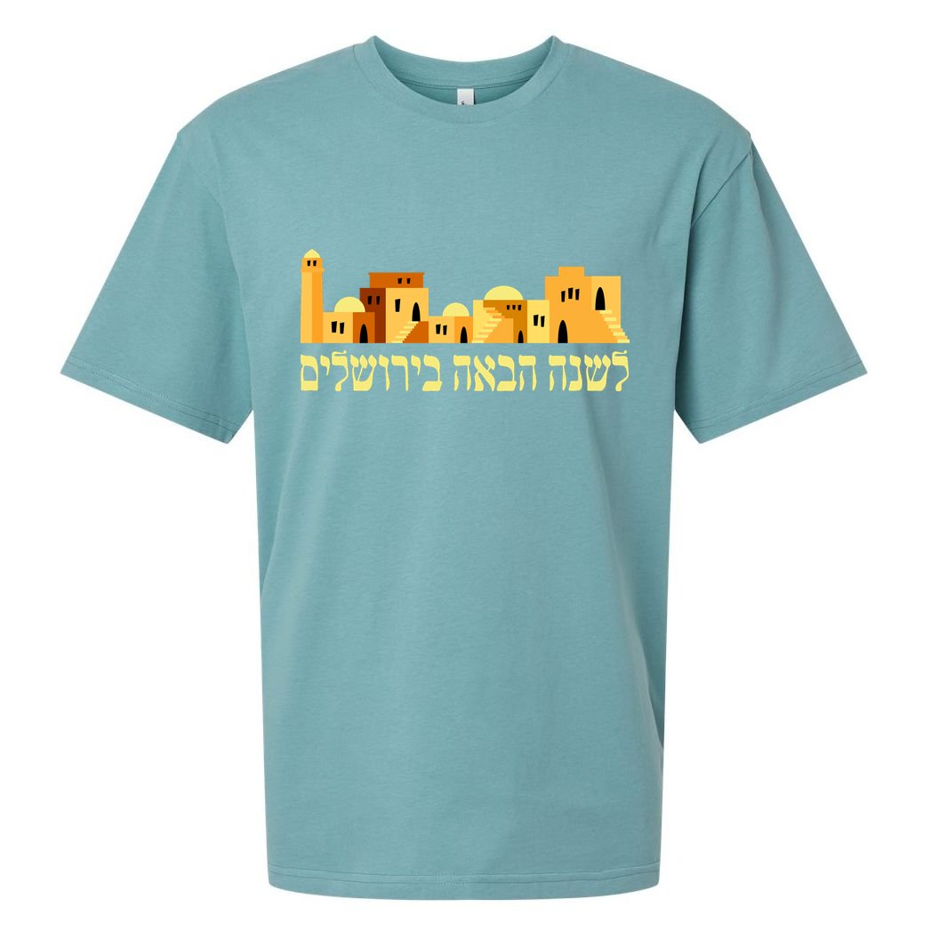 Skyline of Jerusalem Sueded Cloud Jersey T-Shirt