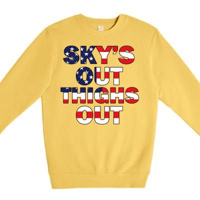 Sky's Out Thighs Out Premium Crewneck Sweatshirt