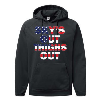 Sky's Out Thighs Out Performance Fleece Hoodie