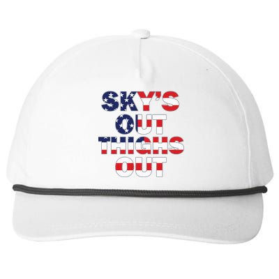 Sky's Out Thighs Out Snapback Five-Panel Rope Hat