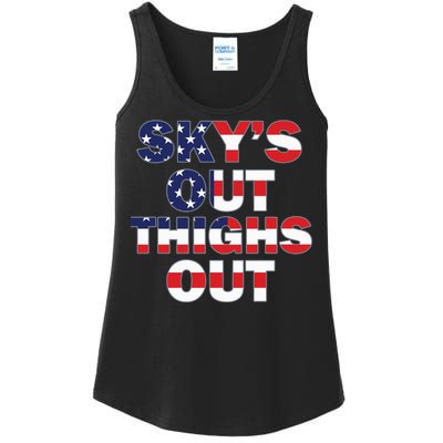 Sky's Out Thighs Out Ladies Essential Tank